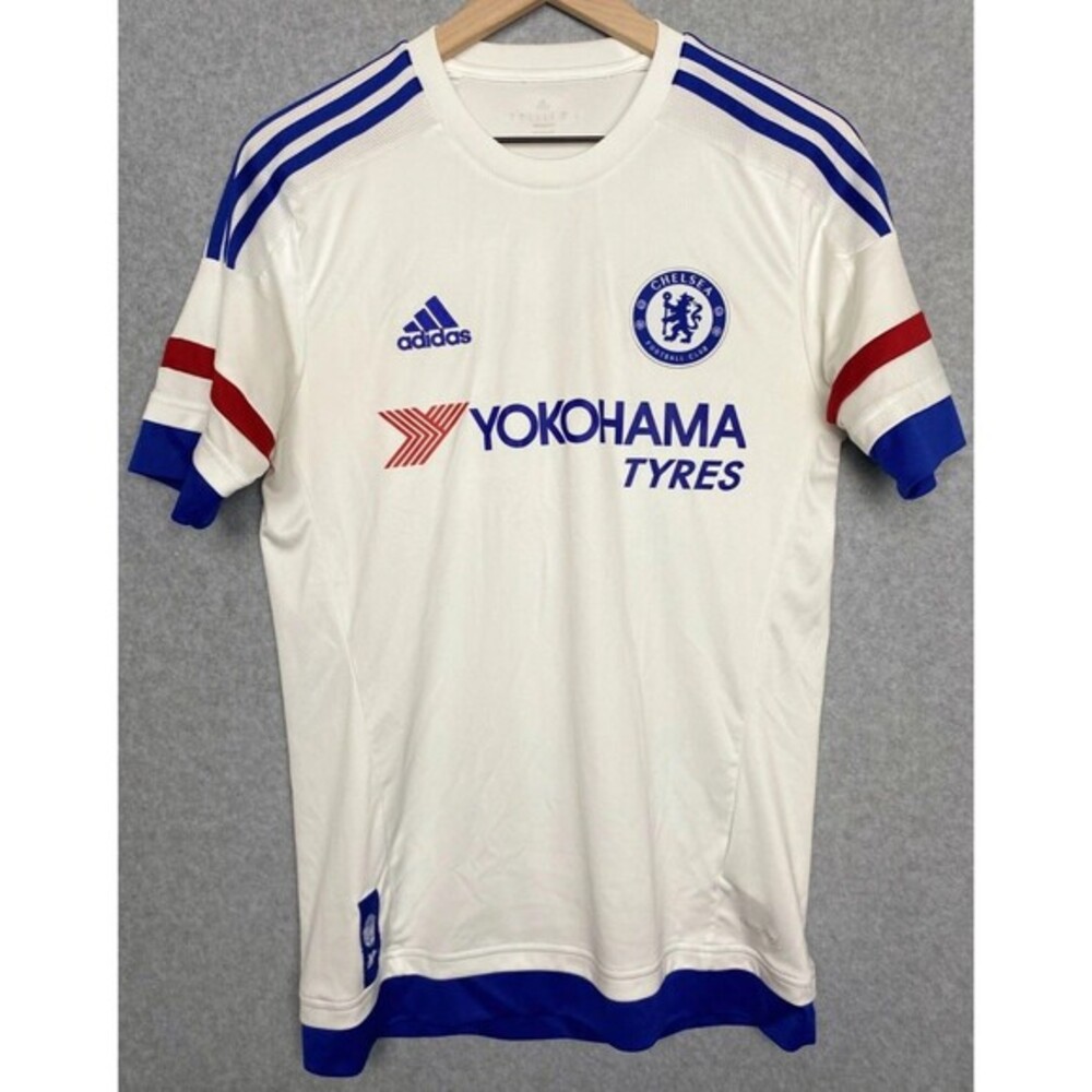 Adidas Chelsea FC 2015/16 Away Jersey S Yokohama‎ Tyres ClimaCool White